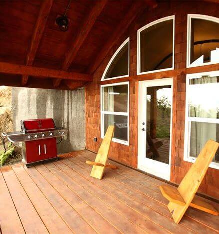 Private deck grill